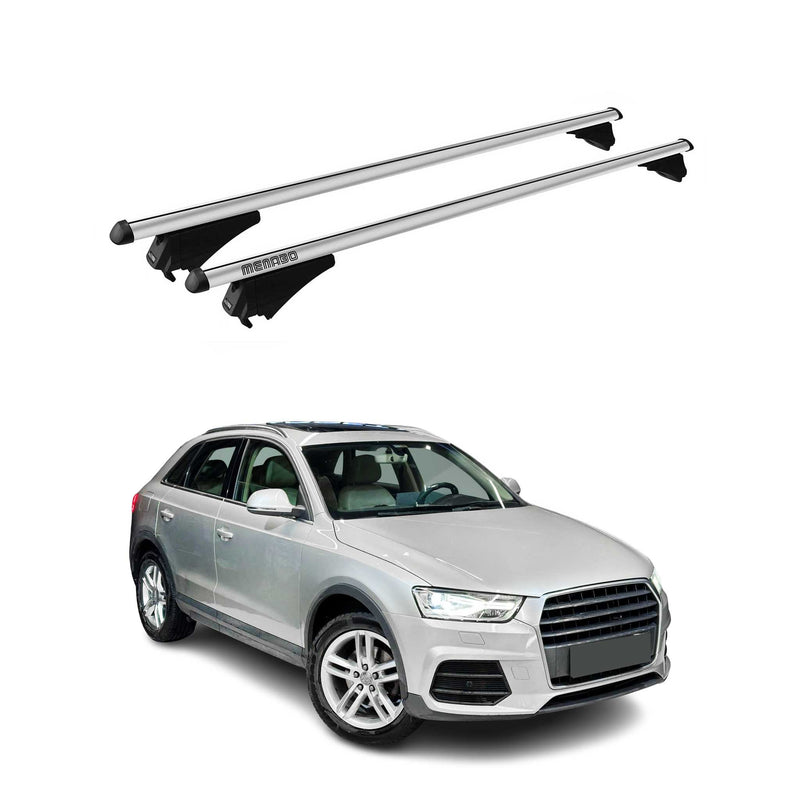 Tiger Barres de toit transversales pour Audi Q3 8U 2011-2018 Gris