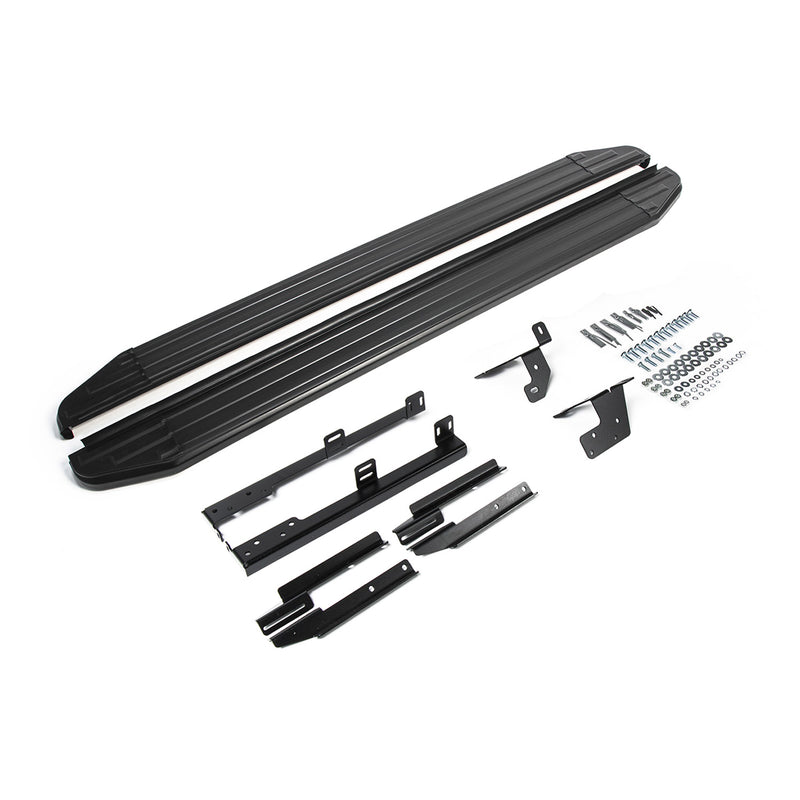 Marchepieds Latéraux pour Nissan X-Trail 2007-2015 Alu Noir ABE