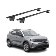 Barres de toit transversales pour Opel Frontera 2024-2026 Alu Noir 2 pièces ABE