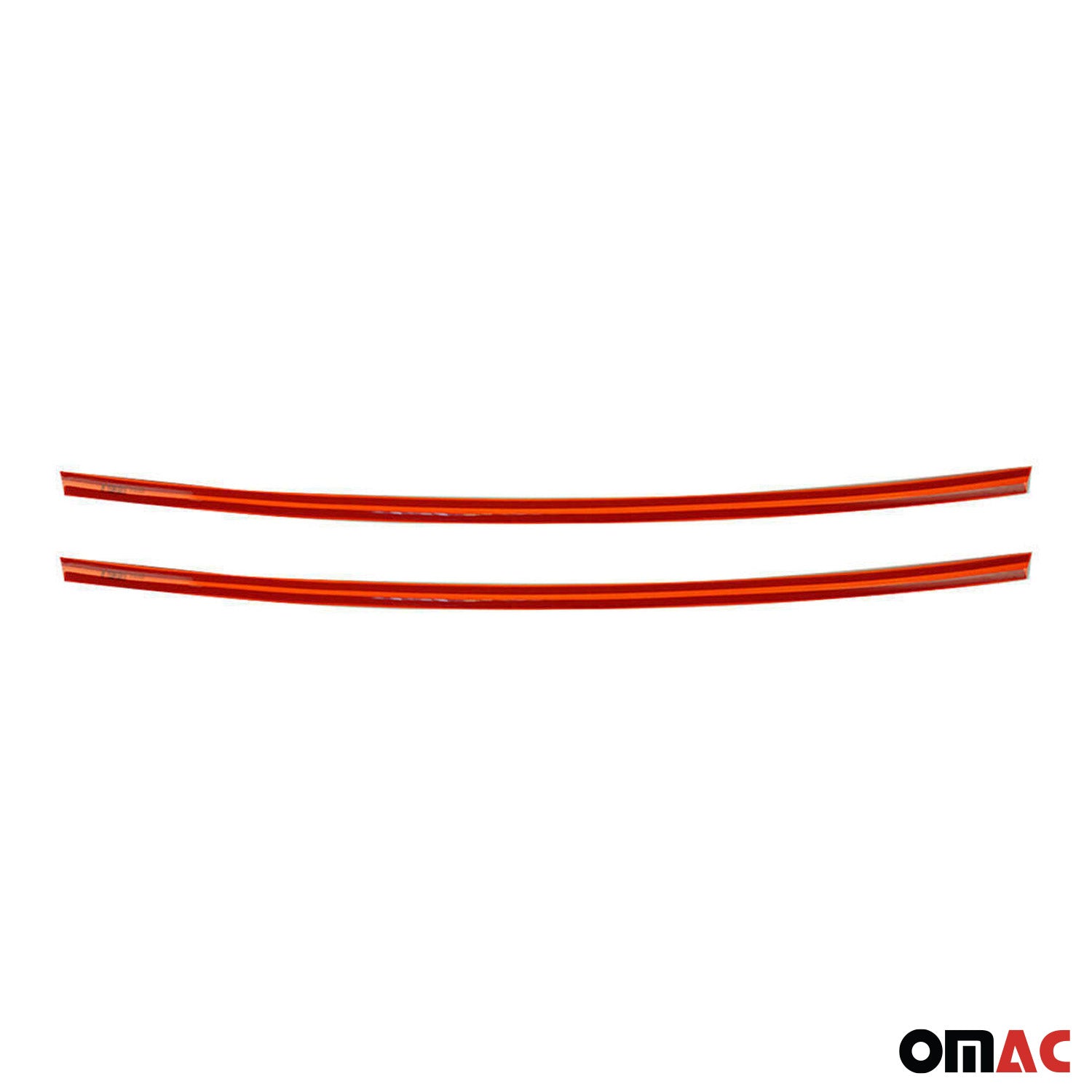 Moulure Grille de Calandre pour VW T6 Transporter 2015-2019 Orange Acier 2Pcs