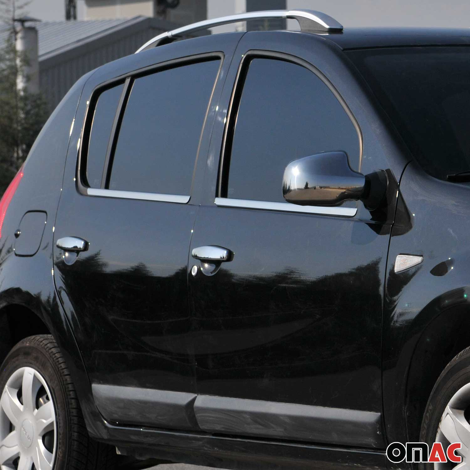 Garniture de Fenêtre pour Dacia Sandero HB 2008-2012 Acier Inox 4Pcs