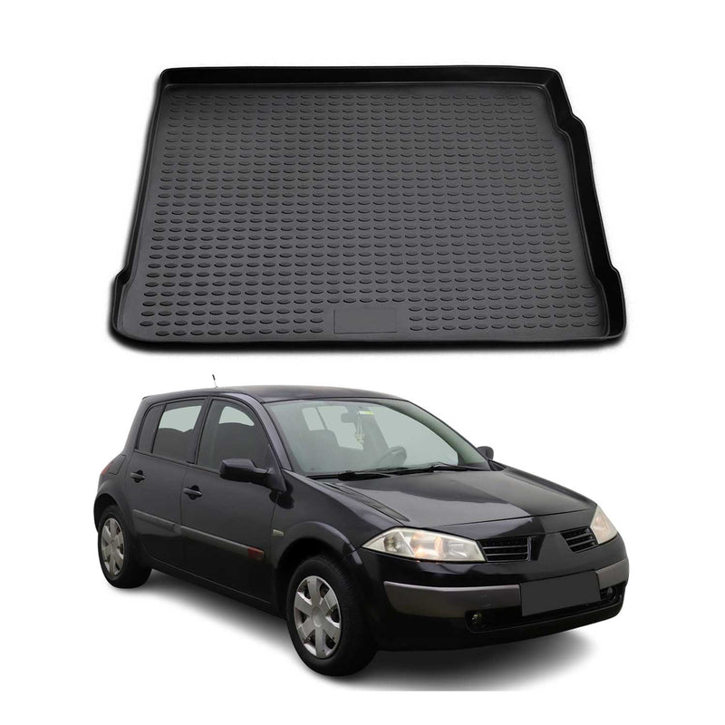 Tapis de Coffre pour Renault Megane 2002-2008 TPE Noir