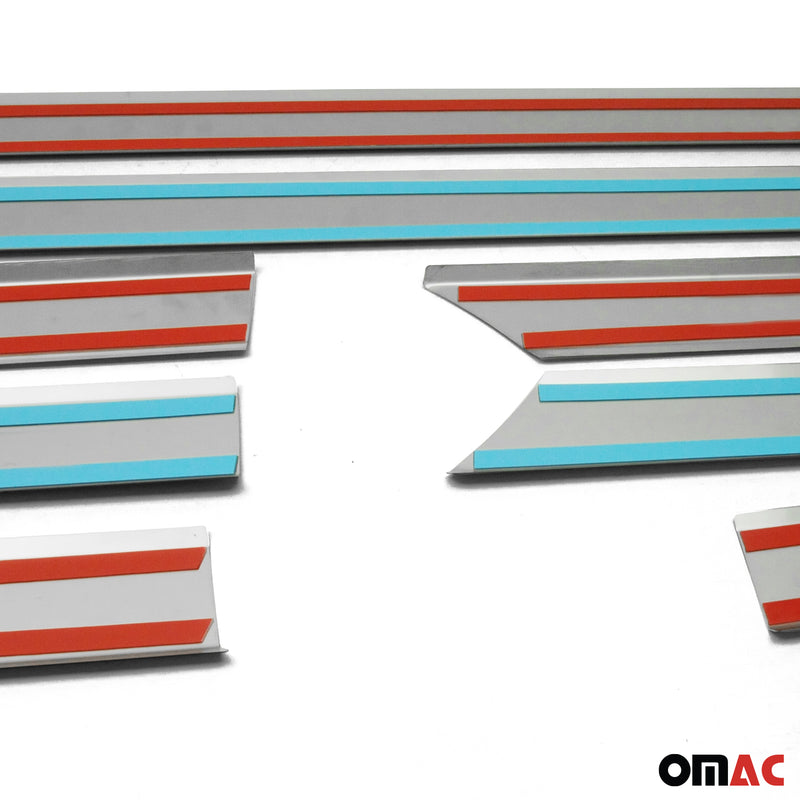 Baguette protection Latérale de porte pour VW Crafter 2006-2017 L2 Chromé Brossé