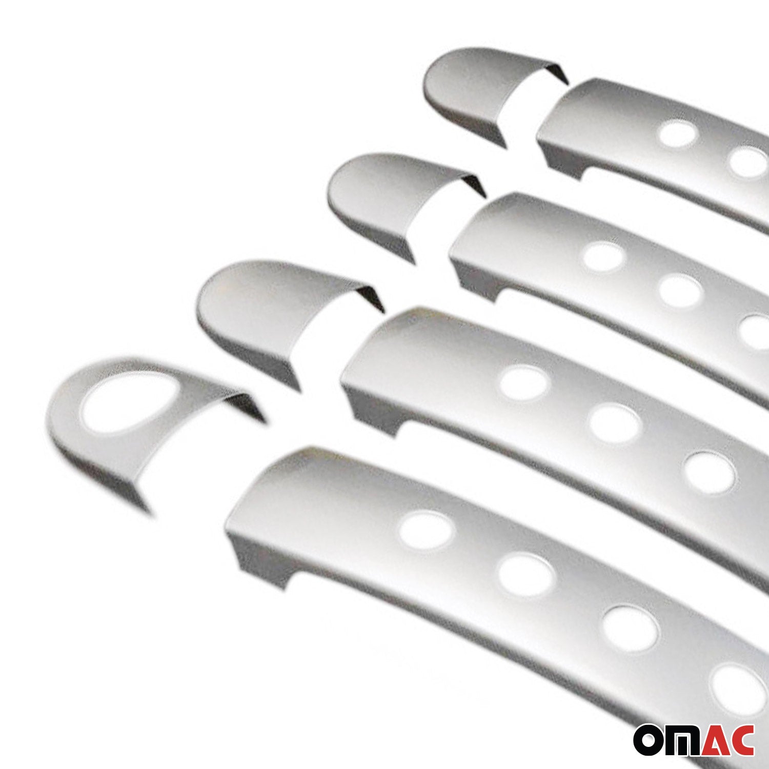 Couverture Poignée de porte pour Seat Toledo 1998-2009 4 portes inox Chromé 8Pcs