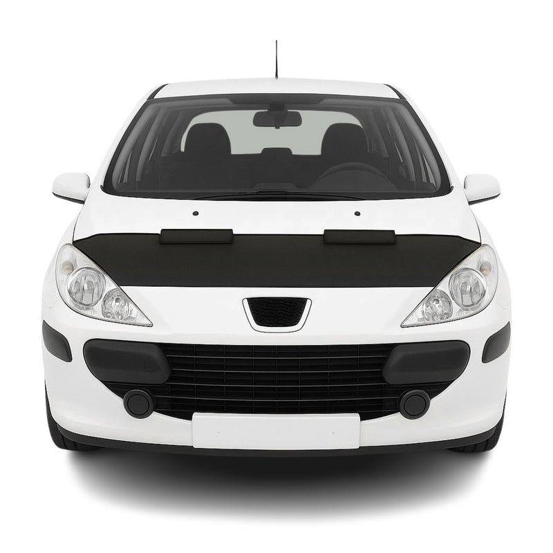 Protège Capot pour Peugeot 307 2001–2008 Masque de voiture vinyle Noir