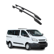 Barres de toit longitudinales pour Ford Transit Tourneo Custom 2012-22 L1 Noir