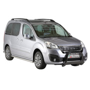 Pare-buffle Avant pour Peugeot Partner 2018-2026 63 mm en Acier Noir