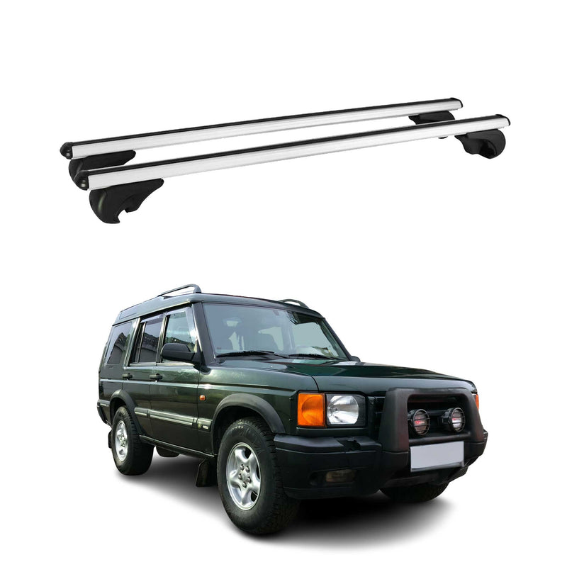 Barres de toit Transversales pour Land Rover Discovery 1998-2004 Alu Argent