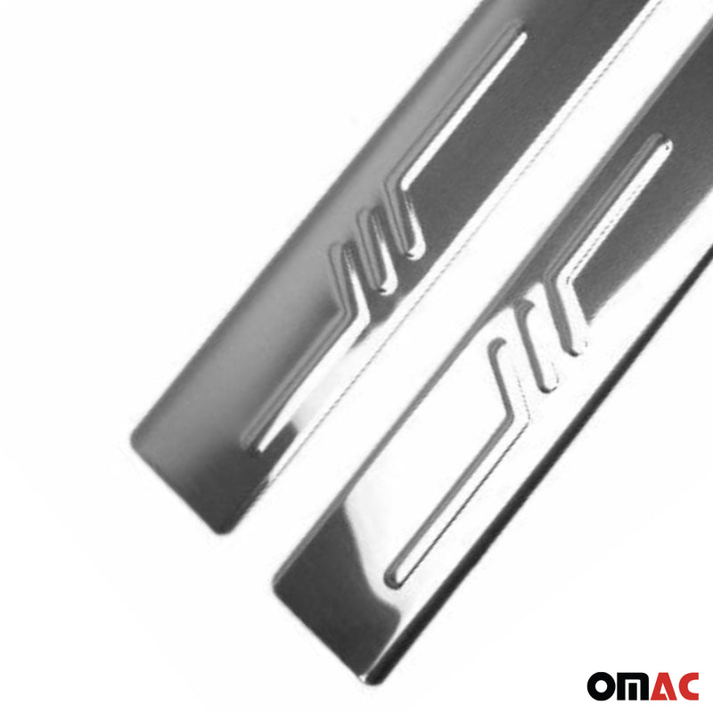 Couverture de Seuil de porte pour Citroen Jumper 2006-2025 acier inox chromé 2x