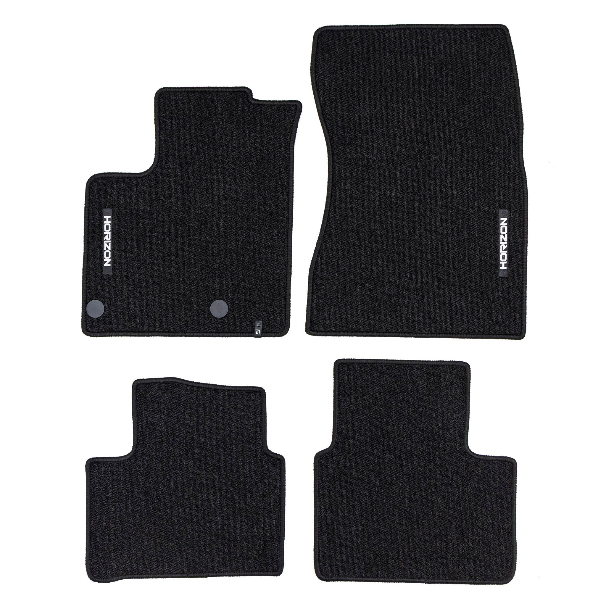 Tapis de Sol de Voiture pour Nissan Qashqai III 2021-2026 Velours Noir 4Pcs