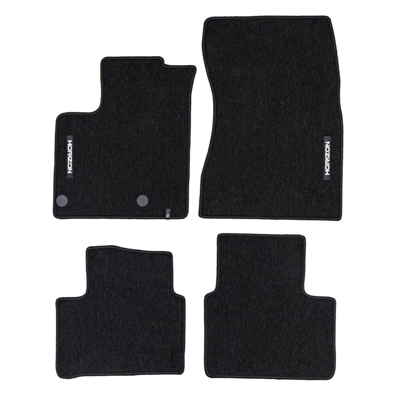 Tapis de Sol de Voiture pour Nissan Qashqai III 2021-2025 Velours Noir 4Pcs