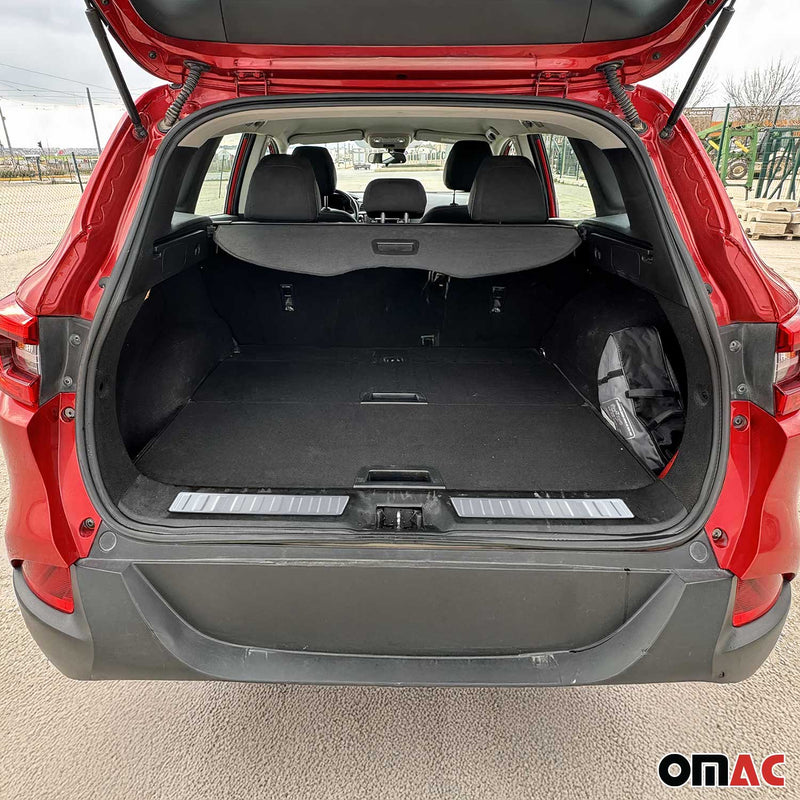 Protection Seuil de Coffre Pour Renault Kadjar 2015-2020 Acier Brossé 2Pcs