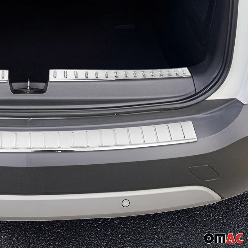 Kit Protection de Pare-Chocs arrière pour Opel Crossland X 2017-21 Brillant inox