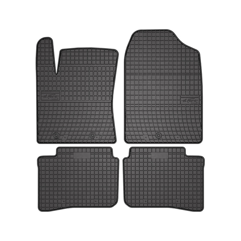 Tapis de Sol pour Hyundai i10 2019-2024 Caoutchouc Noir