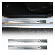 2x Protection Seuils de Portes pour Opel Astra H 2004-2010 Acier Inox Chromé