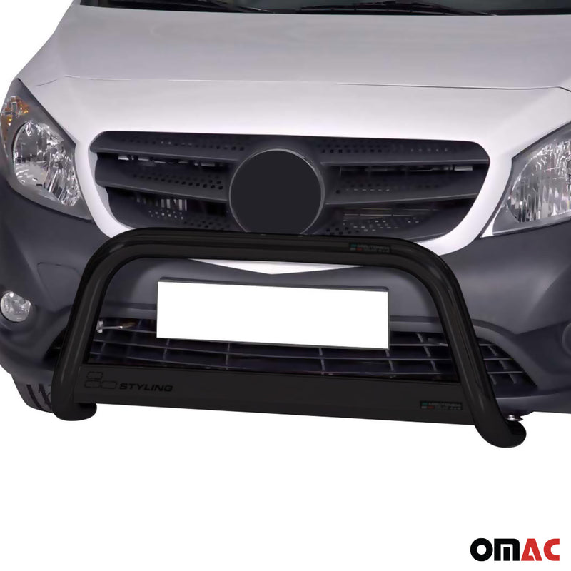 Pare-buffle Avant pour Mercedes Citan 2012-2020 63 mm en Acier Noir