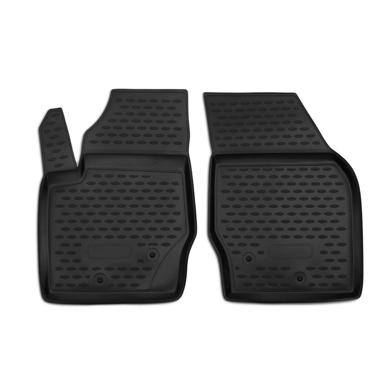 Tapis de sol pour Volvo XC90 I 2002-2014 1ère rangée caoutchouc TPE 3D Noir 2x