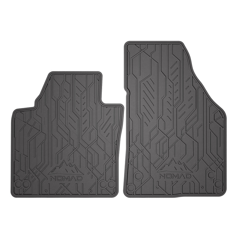 Tapis de Sol de Voiture pour VW Touran I 2003-15 Caoutchouc Imperméable 2Pcs