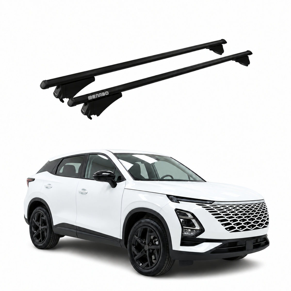 Menabo Barres de toit pour Chery Tiggo 9 2025-2026 Noir Aluminium 2 Pièces