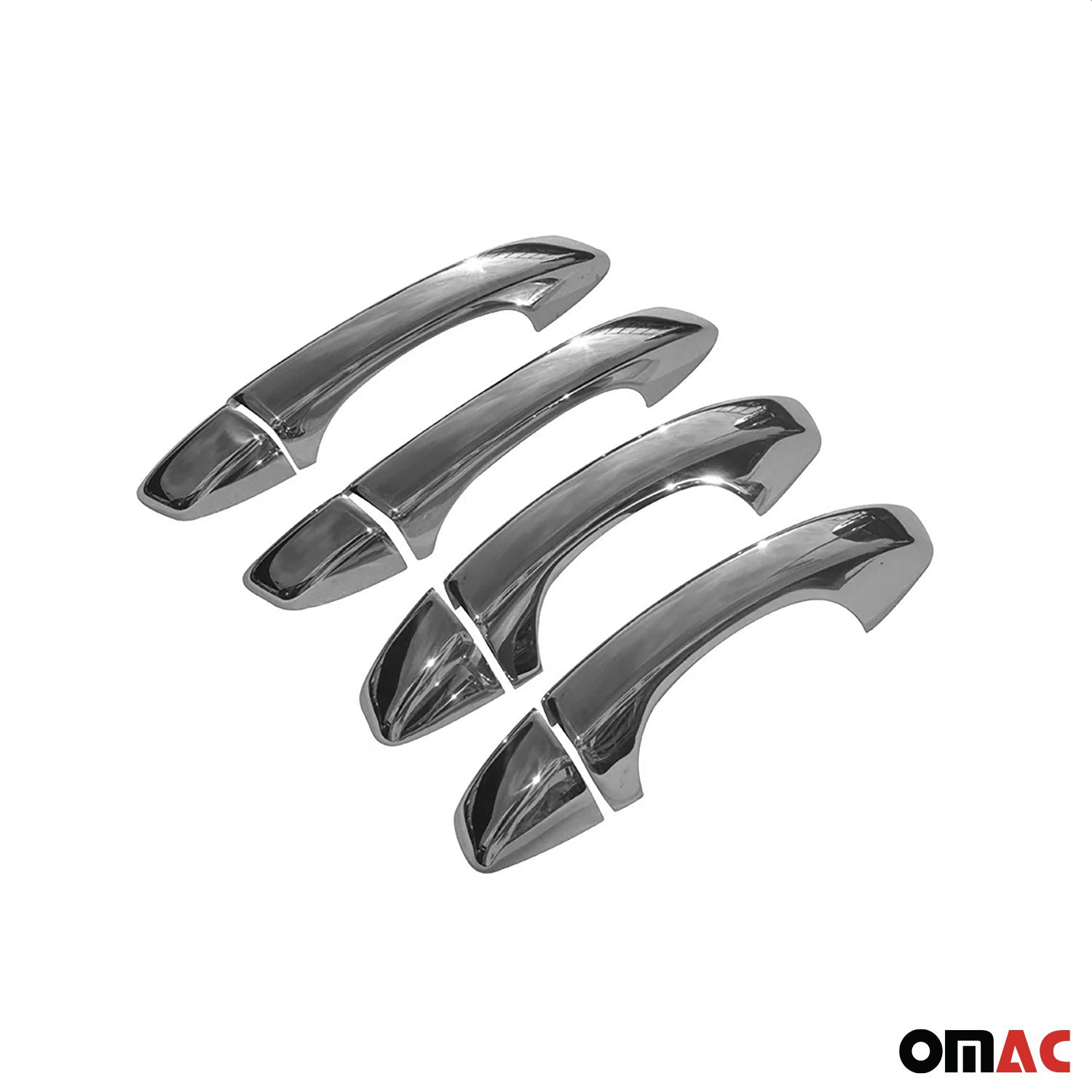 Couverture Poignée de porte pour Skoda Scala 2019-2026 4 Portes Inox chrome 8pcs