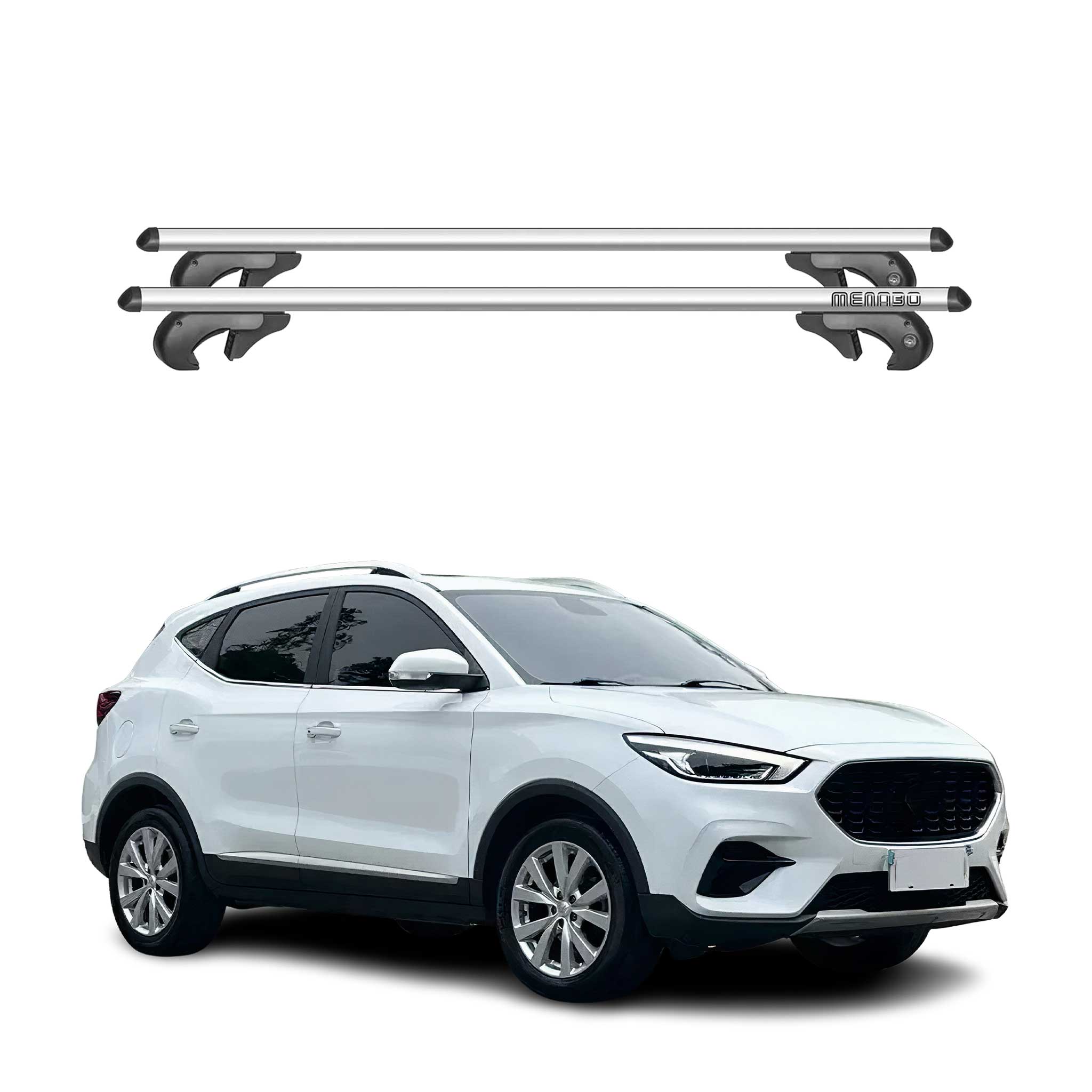 Barres de toit transversales pour MG ZS 2017-2026 Alu Gris 90 Kg 2x
