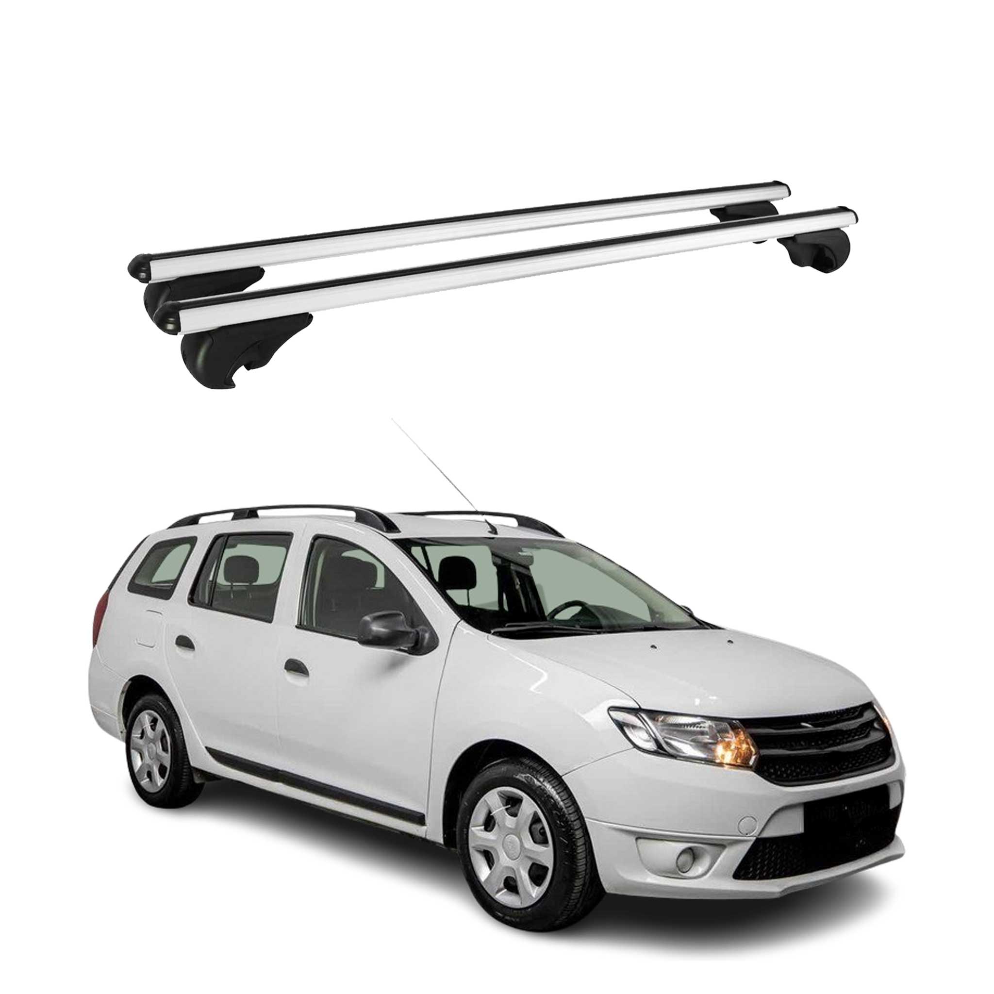 Barres de toit Transversales pour Dacia Logan MCV 2012-2024 Aluminium Argent