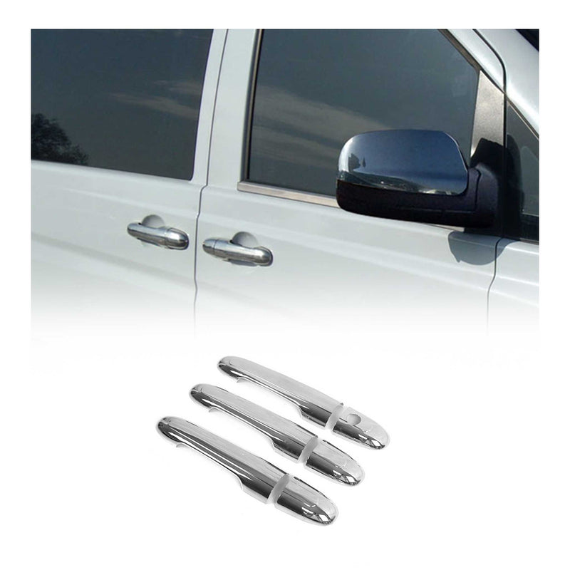 Couverture de poignée de porte pour Mercedes Vito W639 2003-2014 Acier Inox 3Pcs