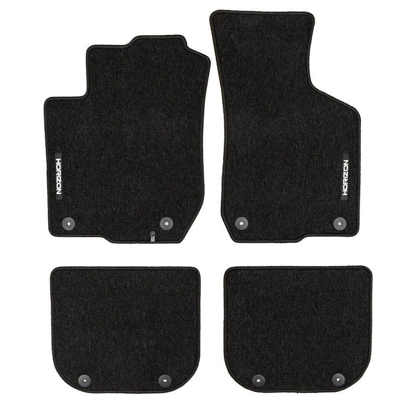 Tapis de Sol de Voiture pour Audi A3 8L 1996-2003 Velours solide et durable 4Pcs