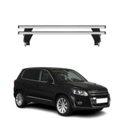 Menabo Barres de toit Transversales pour VW Tiguan 2007-2011 Alu Gris ABE 2x