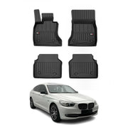 OMAC Tapis de sol caoutchouc pour BMW Série 5 Gran Turismo F07 2009-2017 Noir