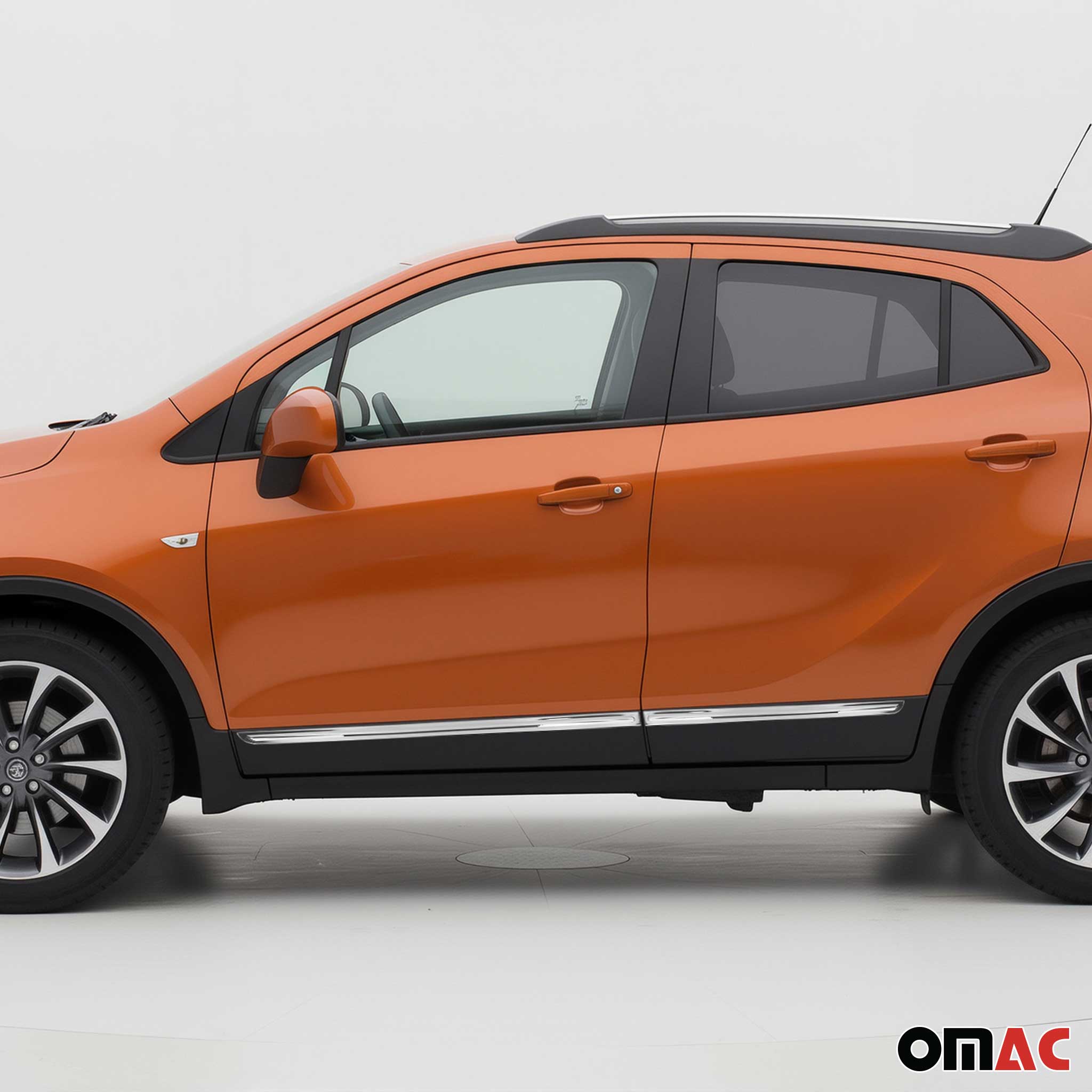 Garniture Baguette de porte latérale pour Opel Mokka X 2016-2020 chromé 4Pcs