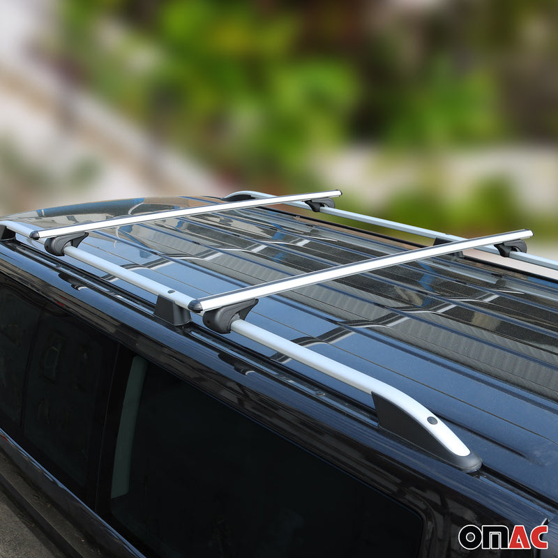 Kit Barres Et Rails De Toit Pour Opel Combo D Fiat Doblo L2 Long en Aluminium