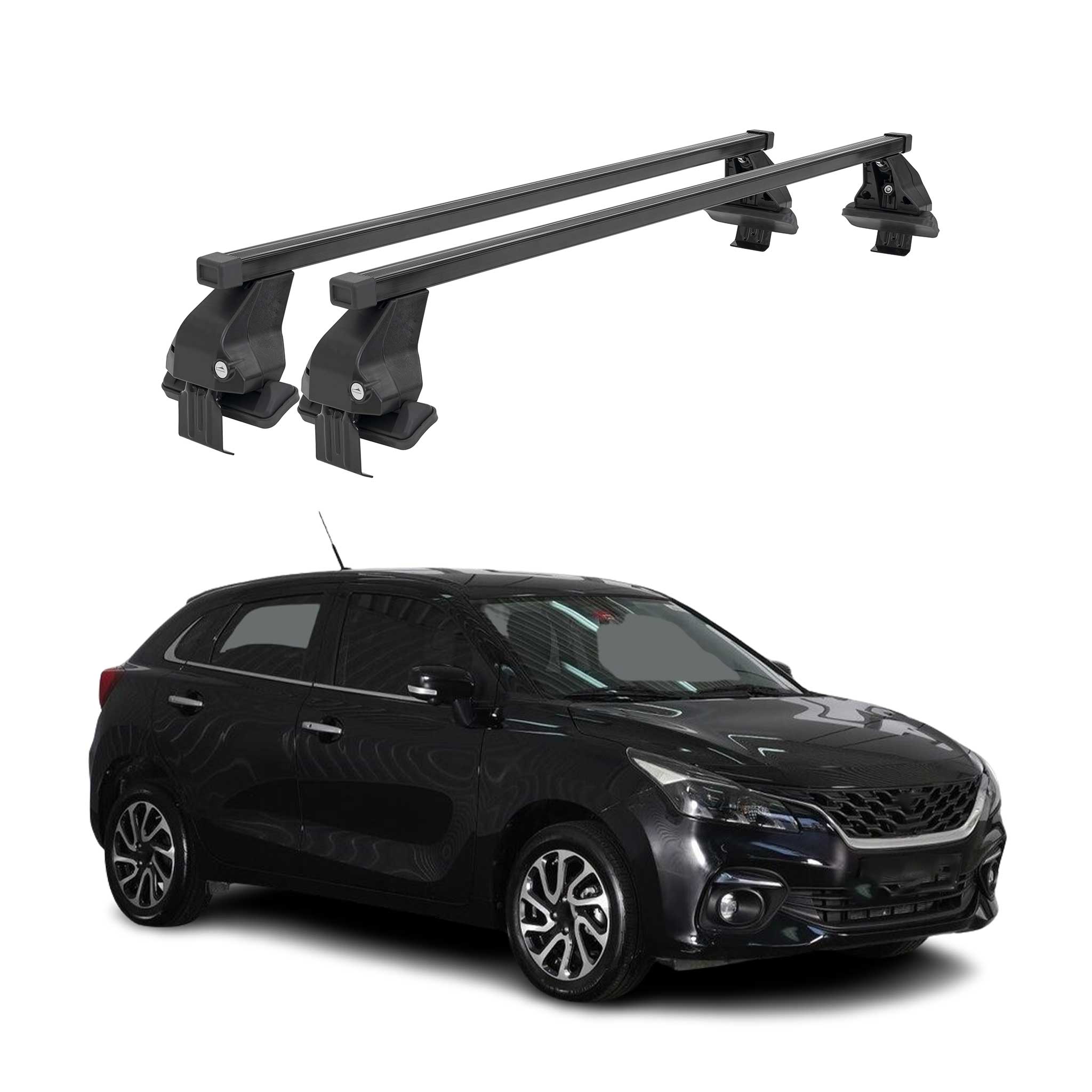 Barres Transversales Menabo pour Suzuki Baleno 2019-2022 Noir