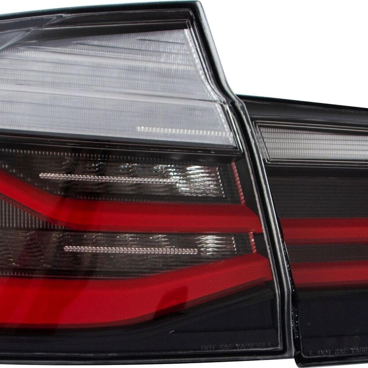 JOM LED Lightbar Feux Arrière pour BMW F30 Berline 2011-2019 Rouge Foncé Fumé
