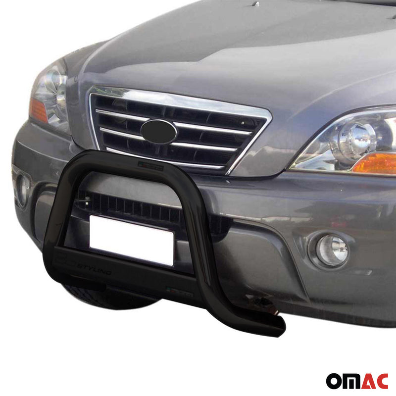 Pare-buffle Avant pour Kia Sorento 2006-2009 63 mm en Acier Noir