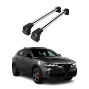 Barres de toit transversales pour Alfa Romeo Tonale 2022-2026 Alu Gris 2x