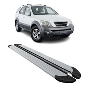 Marchepieds Latéraux pédale pour Kia Sorento 2002-2009 Aluminium Argent 2Pcs