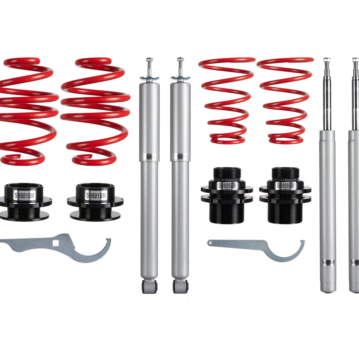 JOM Redline Combinés Filetés pour BMW E30 (Touring/Cabriolet) (316/316i) mit ABE