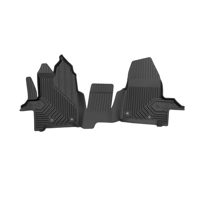 Tapis de Sol de Voiture pour Ford Transit Custom I 2012-2023 3places TPE Noir 1x