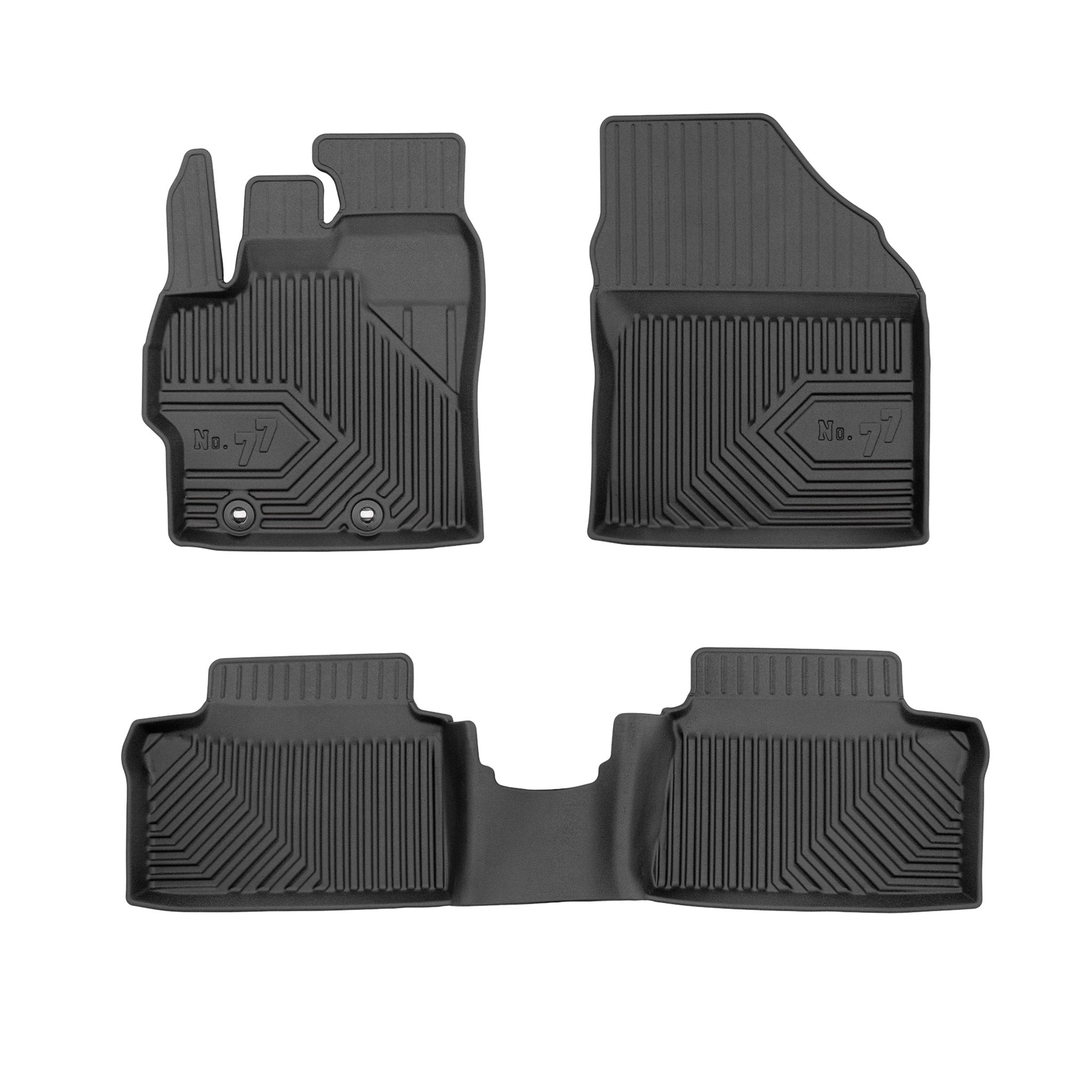 Tapis de Sol de Voiture pour Toyota Yaris Cross 2021-2026 TPE Imperméable 3Pcs