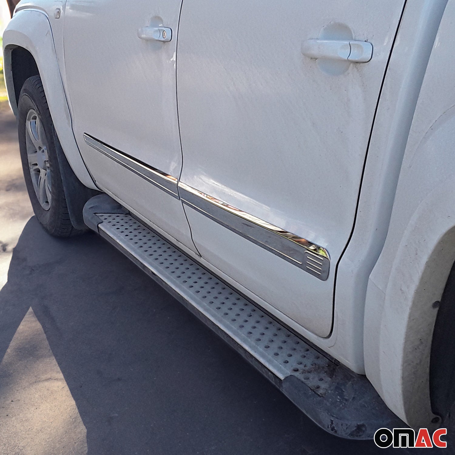 Bande baguette de porte latérale pour Toyota Hilux 2015-2025 en acier inox 4Pcs