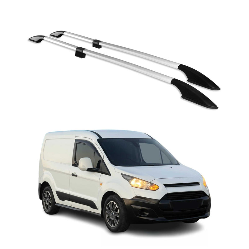 Barres de toit longitudinales pour Ford Connect 2014-2024 L1 Aluminium Gris 2Pcs