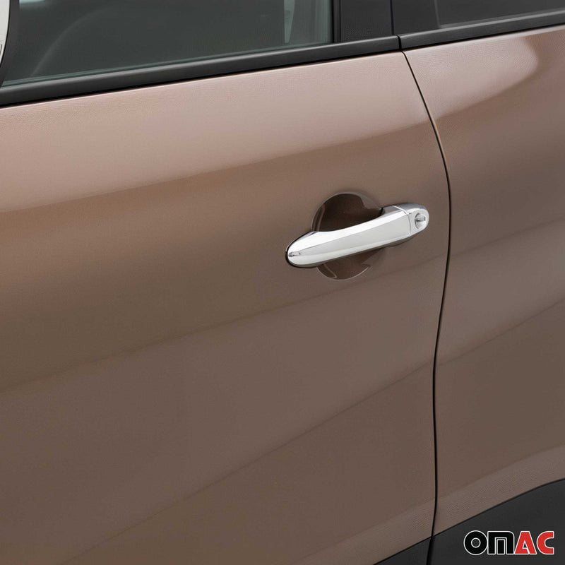 Couverture de poignée de porte pour Renault Captur 2013-2025 Acier Sans clé 8Pcs