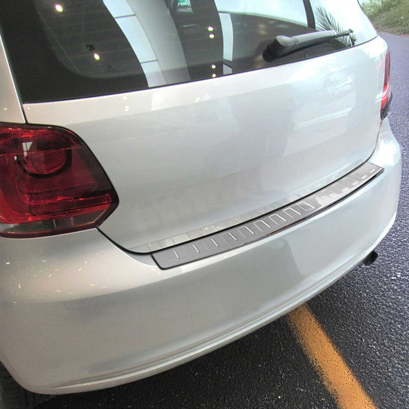 Protection Seuil de Pare-chocs Arriére Pour VW Polo HB 2009-2017 Brossé Inox