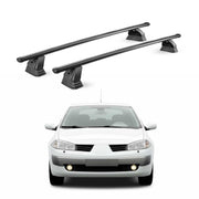 Barres de toit acier pour Renault Megane II HB Break Berline 2003-2008 Noir 2x