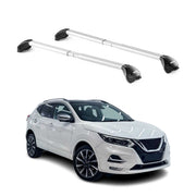 Barres de toit pour Nissan Qashqai J11 2014-2021 Gris Argenté 2 pièces ABE