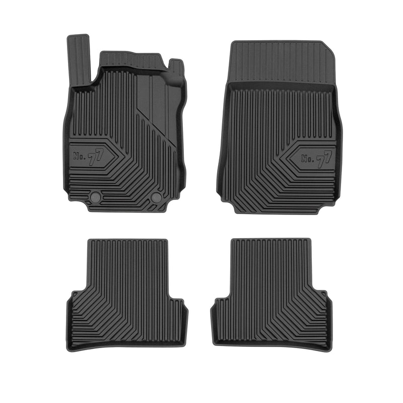 Tapis de Sol de Voiture pour Renault Modus 2004-2012 TPE Antidérapant Noir 4Pcs