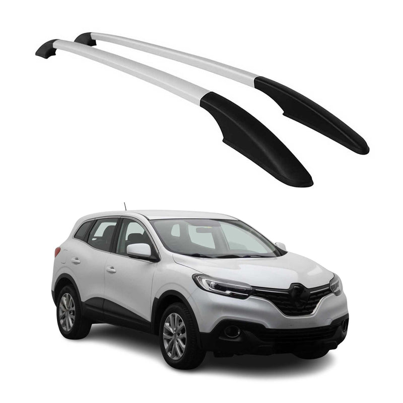 Barres de toit longitudinales pour Renault Kadjar 2015-2021 en Alu gris