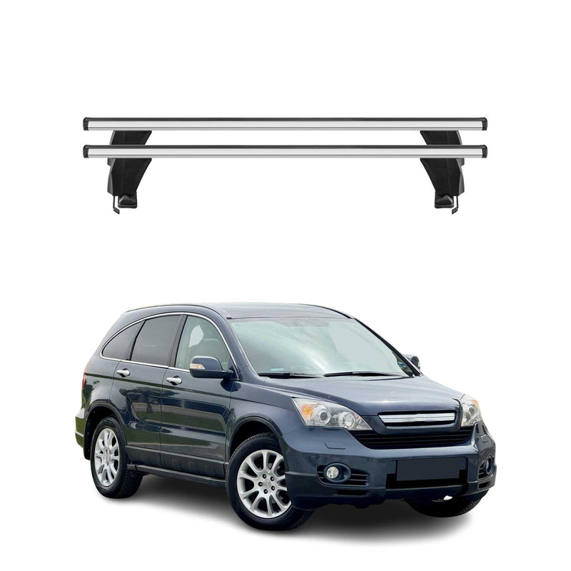 Menabo Barres de toit Transversales pour Honda CR-V III 2007-2012 Gris ABE 2x
