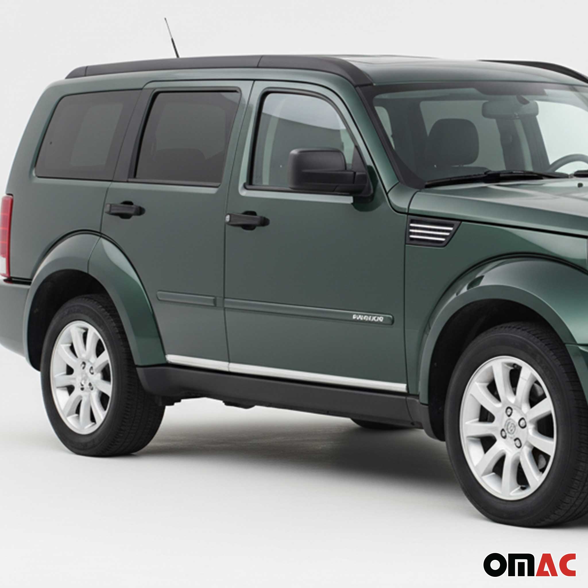 Garniture Baguette de porte latérale pour Dodge Nitro 2007-2011 acier inox 4Pcs